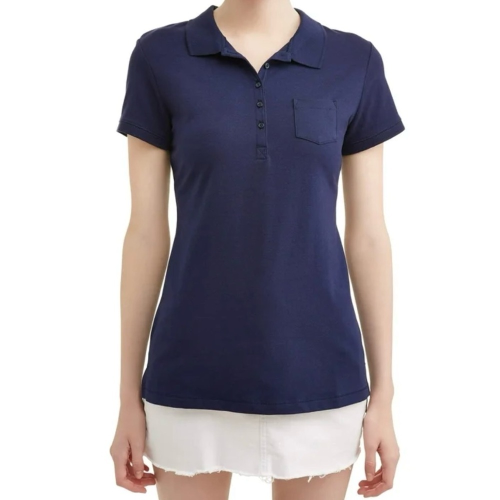 NO BOUNDARIES Ladies short sleeve polo sleeve polo shirt